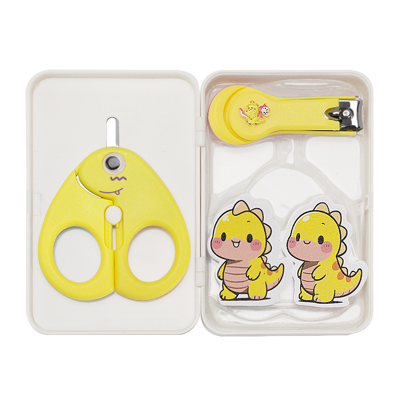 Baby Manicure Kit Factory - Cartoon Dinosaur Shape 4pcs Set