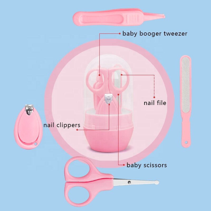 Baby Manicure Set Supplier - 4-Piece Stainless Steel Safety
