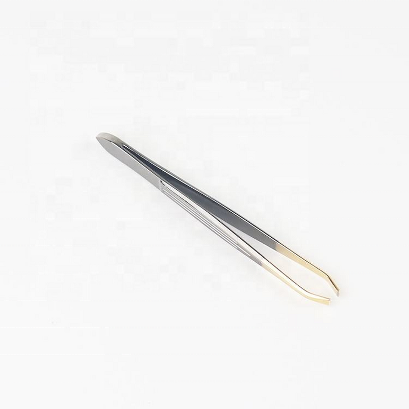 Eyebrow Tweezers Manufacturer - 430 Stainless Steel Gold Tail
