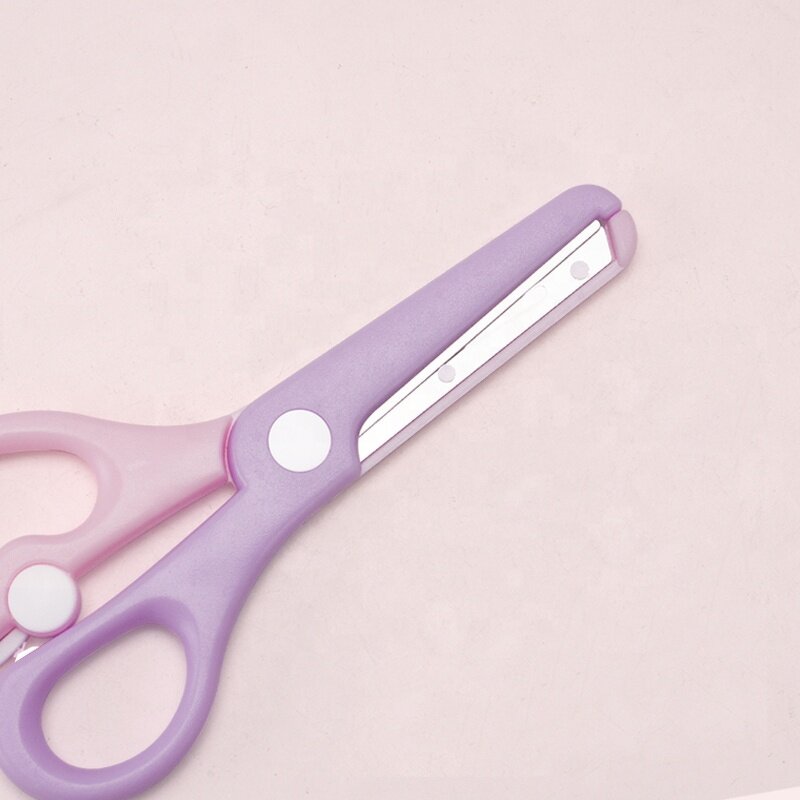 School Scissors Factory - Straight Plastic Safety Cutting