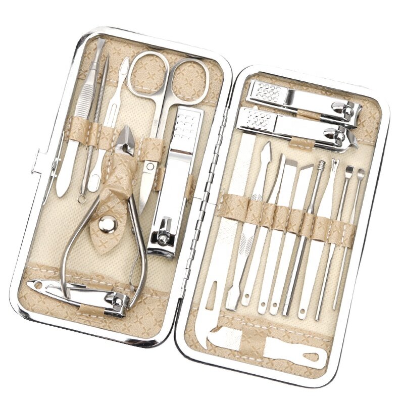 Nail Care Kit Supplier - 19pcs Professional Pedicure Set