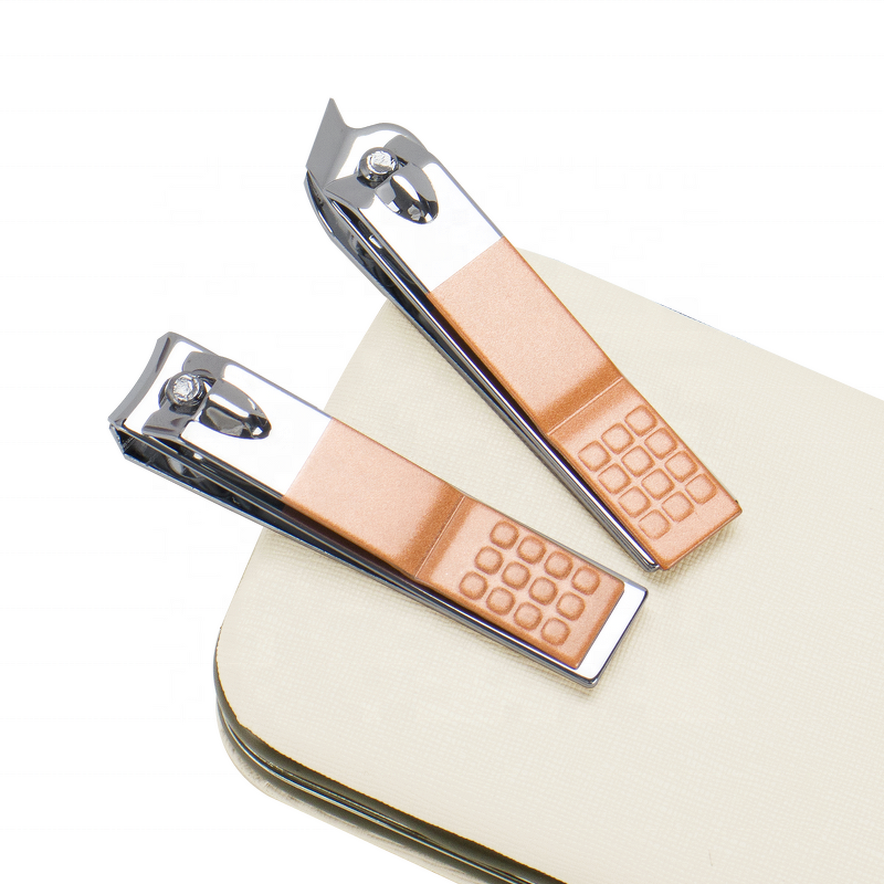 Manicure Pedicure Set Supplier - 8pcs Rose Gold Portable Kit