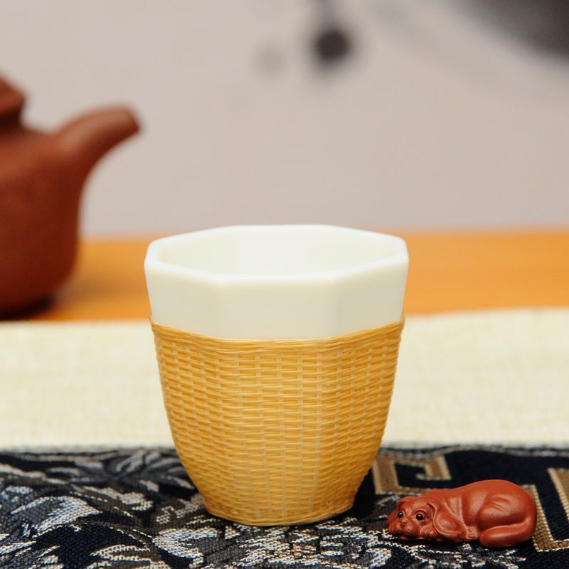 Porcelain Tea Cup Manufacturer - OEM Bamboo Souvenir Cup