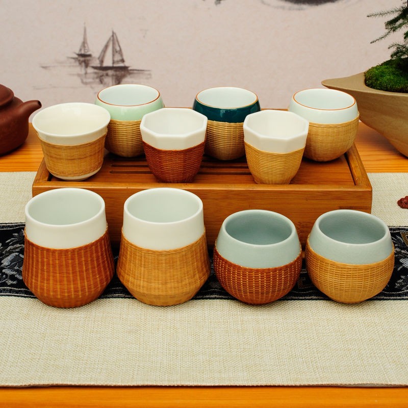 Porcelain Tea Cup Manufacturer - OEM Bamboo Souvenir Cup