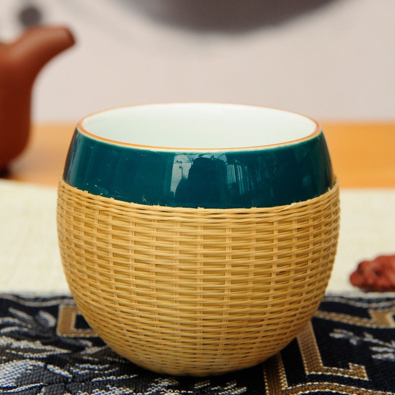 Porcelain Tea Cup Manufacturer - OEM Bamboo Souvenir Cup