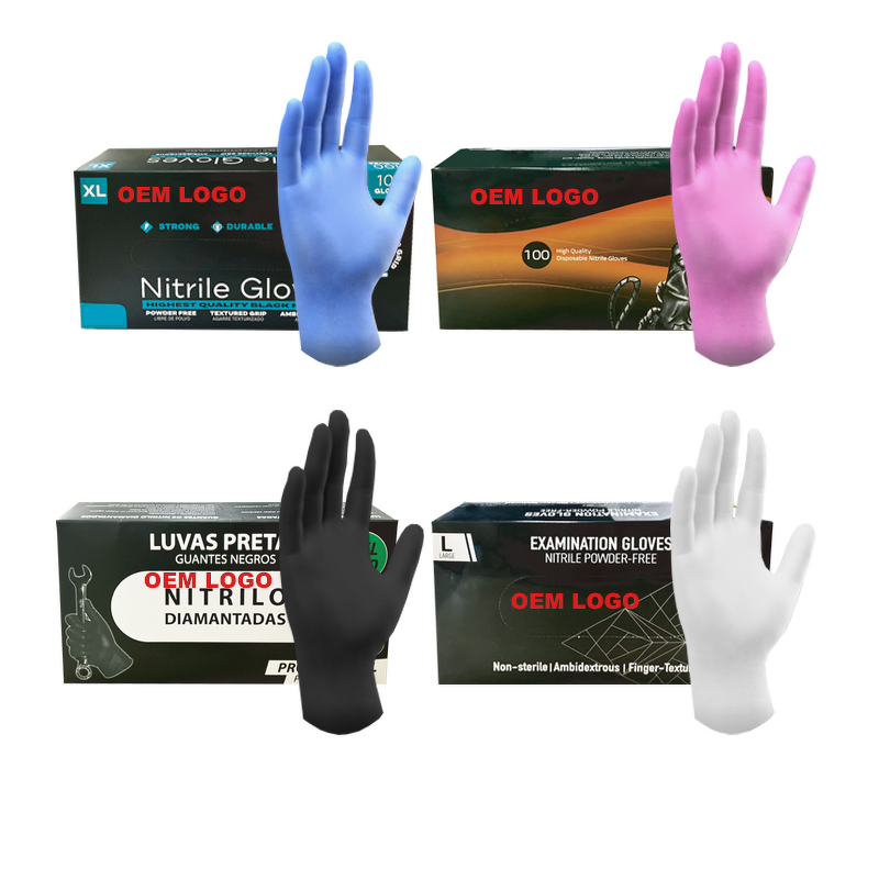 Powder Free Nitrile Gloves Factory - OEM Custom Logo Salon Tattoo Glove