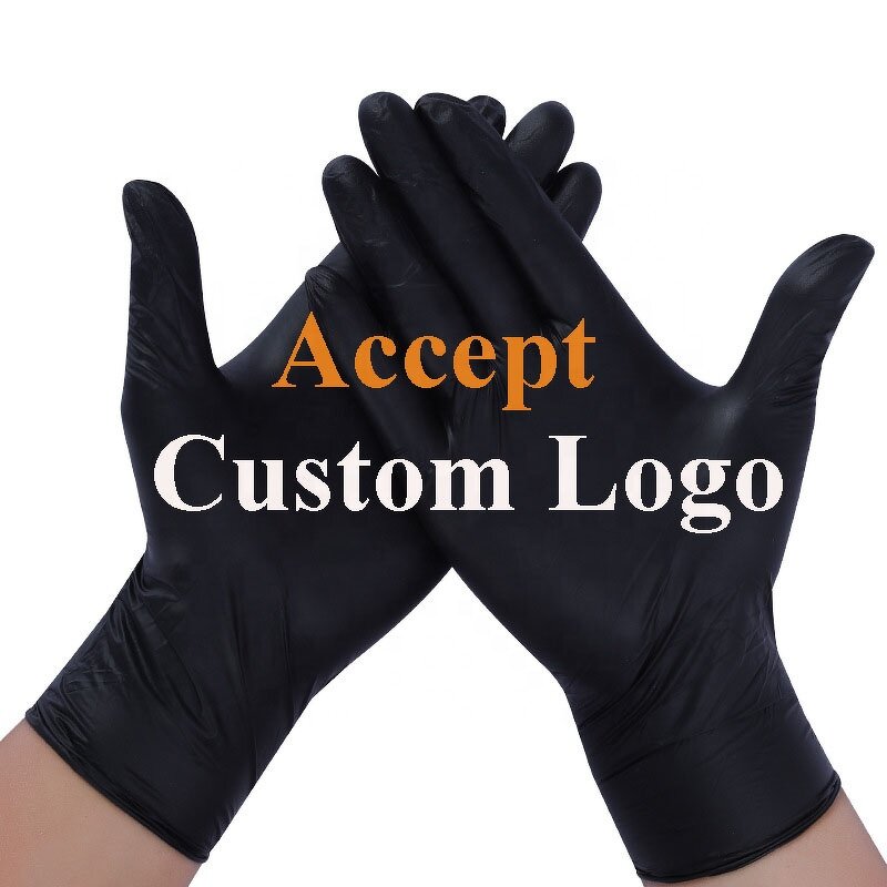 Powder Free Nitrile Gloves Factory - OEM Custom Logo Salon Tattoo Glove