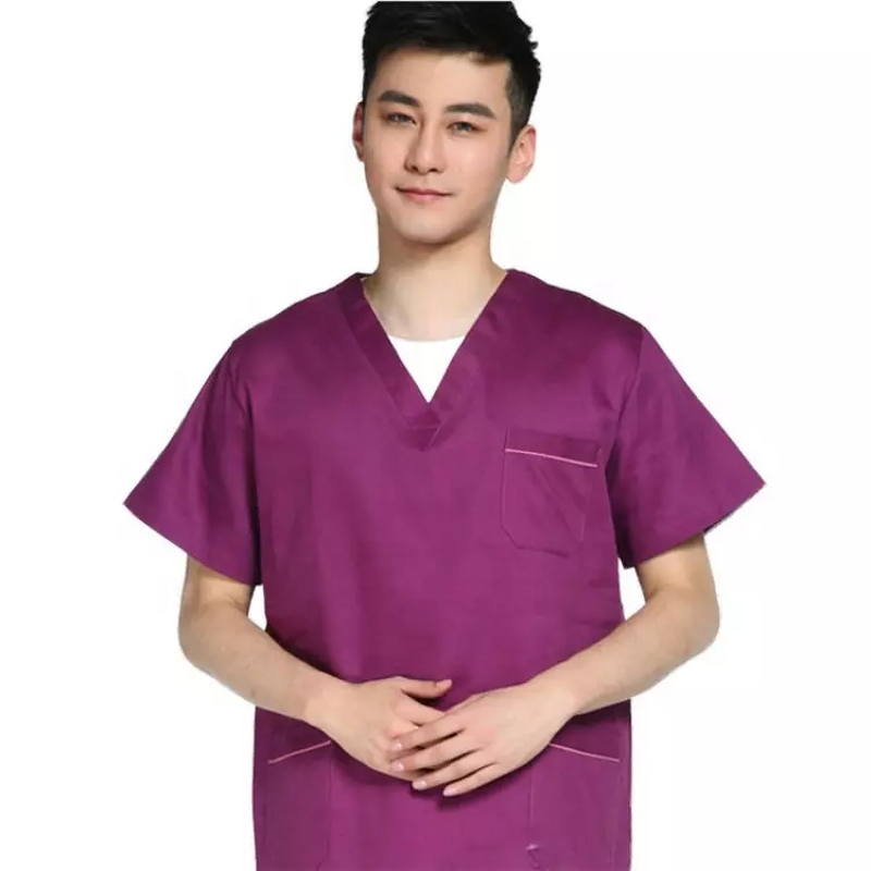 Medical Scrubs Manufacturer - OEM Custom Logo V-neck Nurse Doctor Uniform