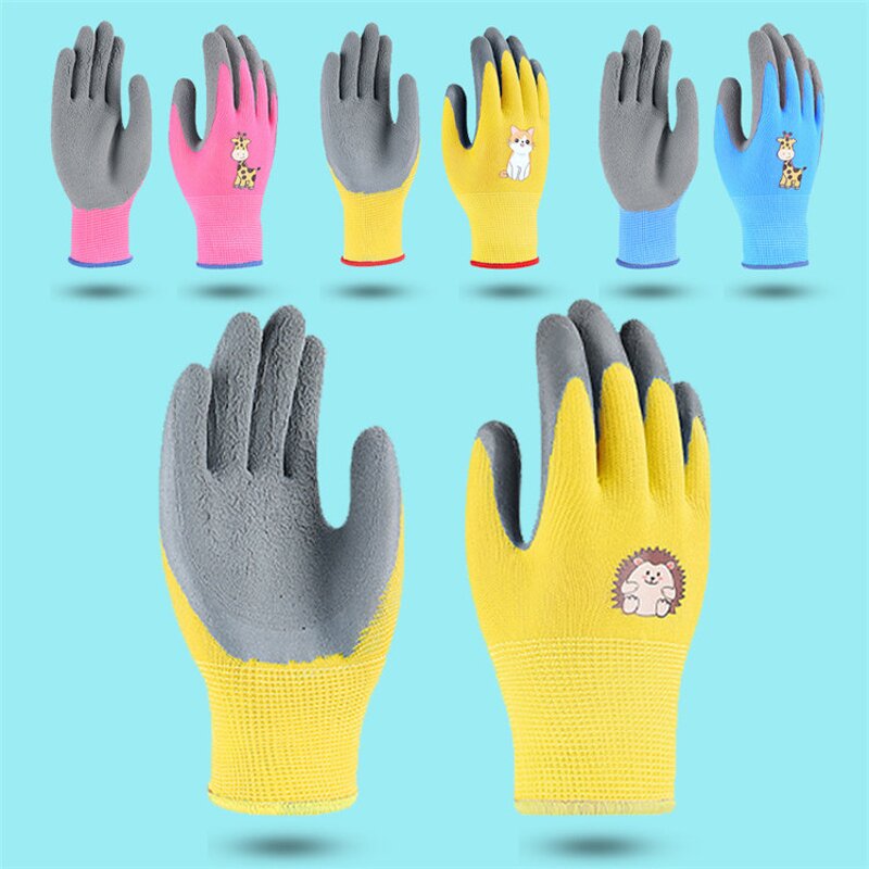 Kids Gardening Gloves Factory - OEM Latex Free Coated Yard Work Safety