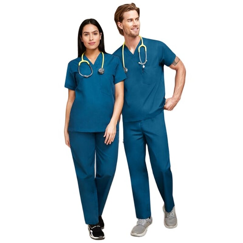 Medical Scrubs Manufacturer - OEM Custom Logo V-neck Nurse Doctor Uniform
