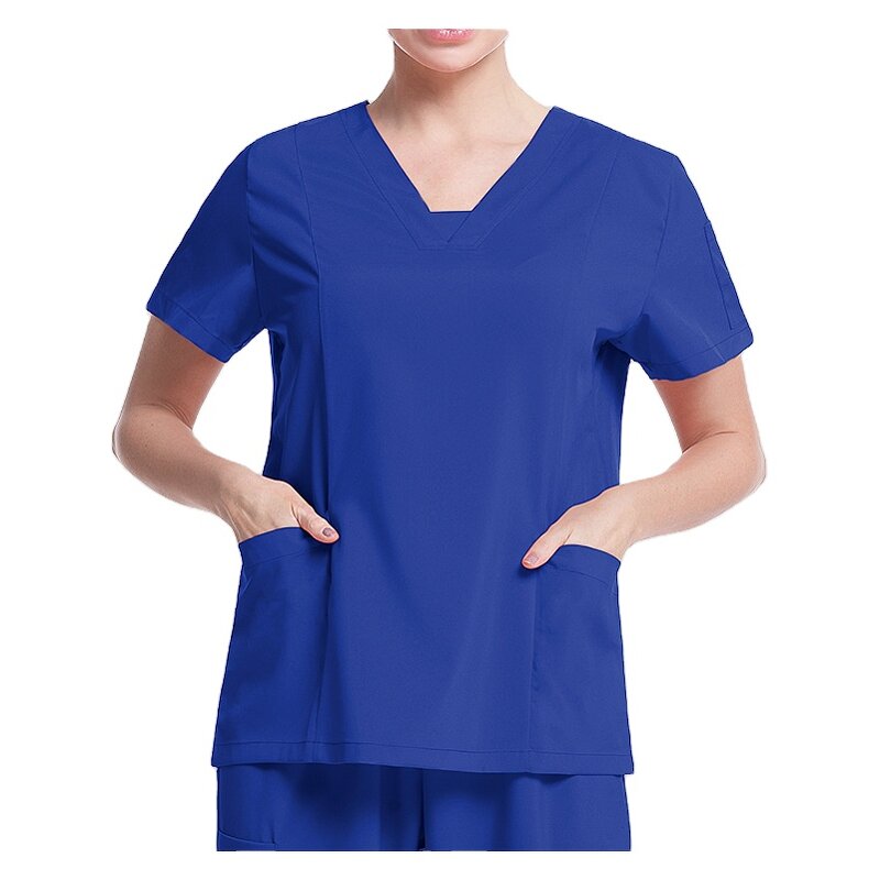 Beauty Salon Scrubs Factory - OEM Summer Short Sleeve Nurse Uniform Set