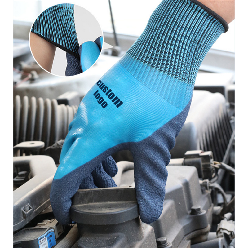 Waterproof Work Gloves Factory - OEM Double Layer Oil Resistant Anti Slip