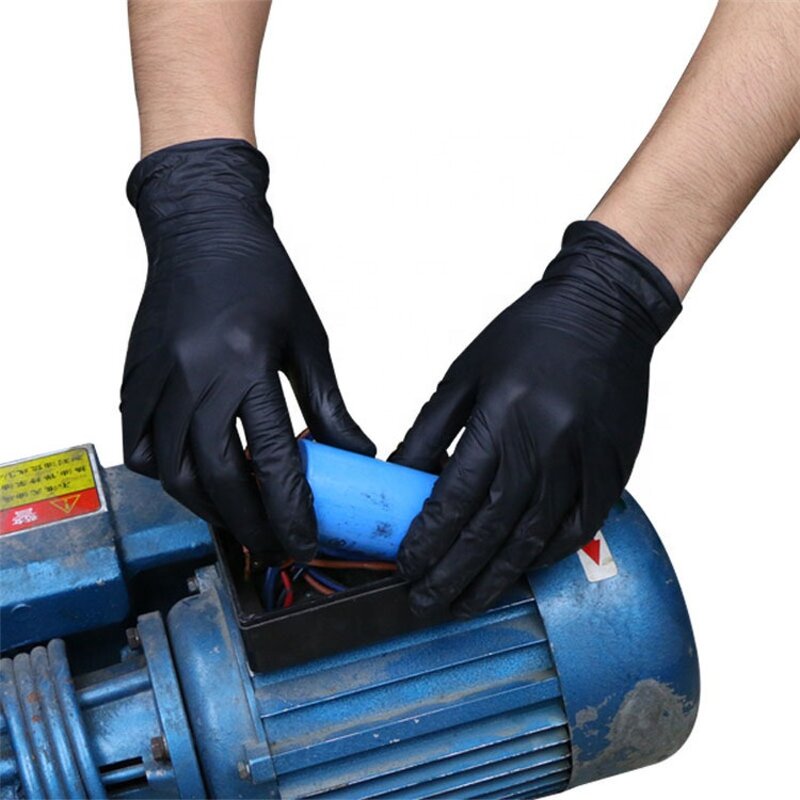 Nitrile Gloves Factory - OEM 6mil Powder Free Disposable Work Glove
