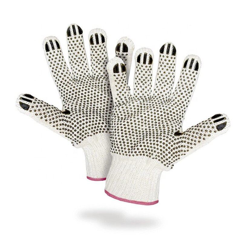 PVC Dotted Gloves Factory - OEM Double Side BBQ Industry Grip Glove