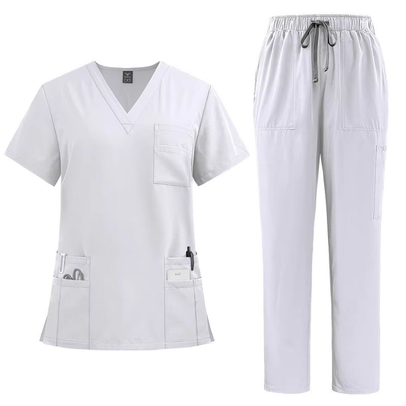 Medical Scrubs Manufacturer - OEM Short Spandex Jogger Hospital Uniform