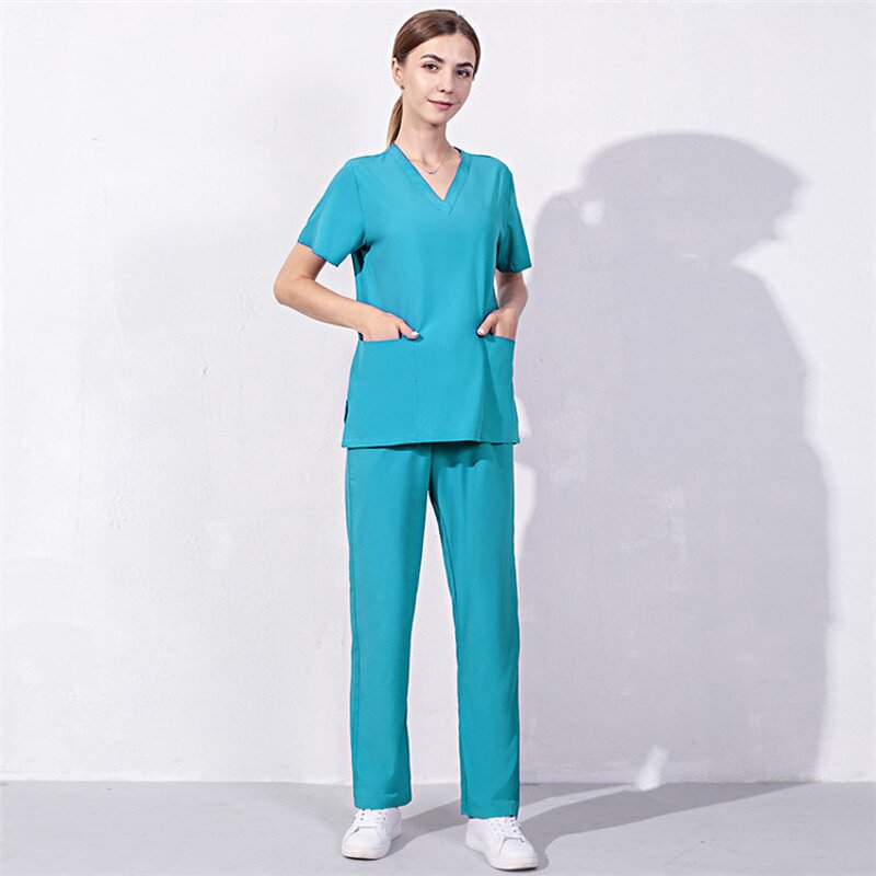Nursing Scrubs Factory - OEM Women's V-neck Hospital Uniform Sets