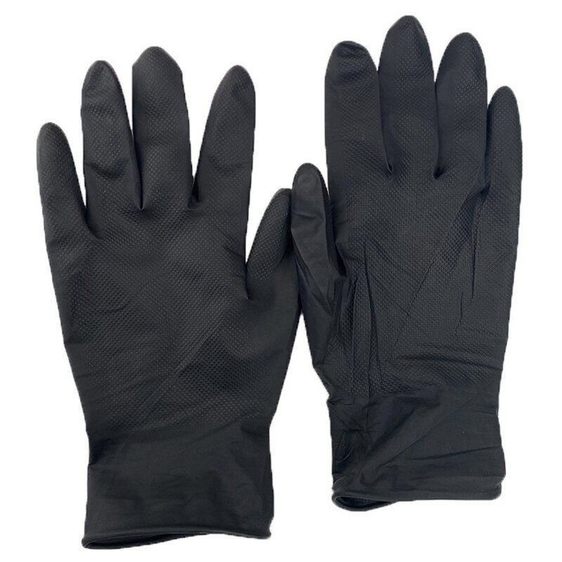 Nitrile Mechanic Gloves Manufacturer - OEM 8mil Raised Diamond Grip Glove