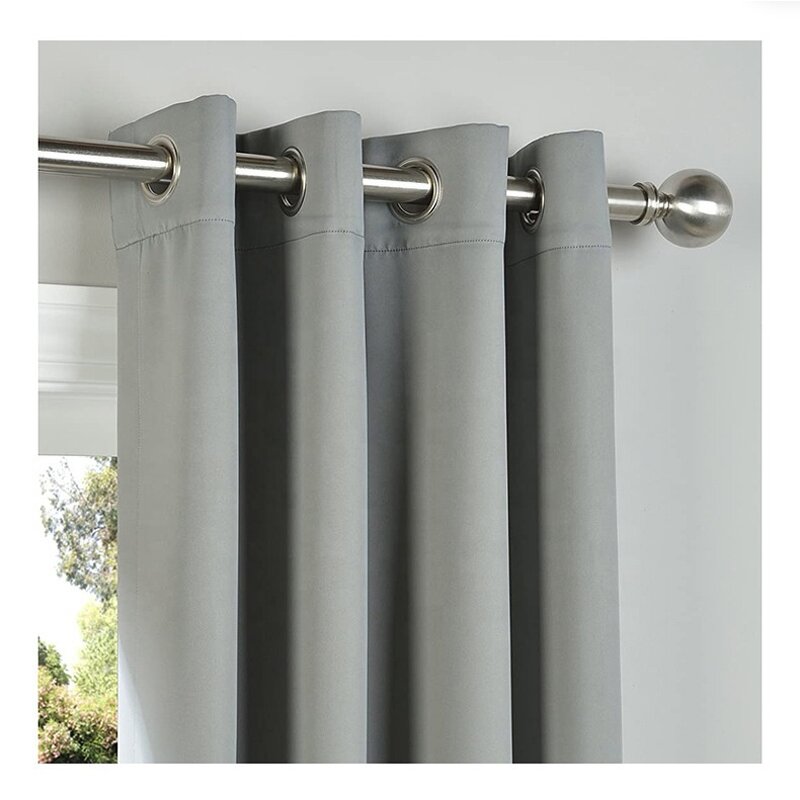 Black Silk Curtains Factory - OEM Double-side Antiglare Lightproof Custom