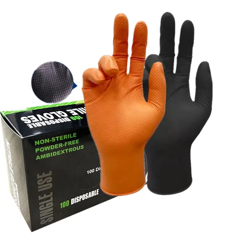 Thick Nitrile Gloves Factory - OEM 10mil 8mil Oil Waterproof Disposable