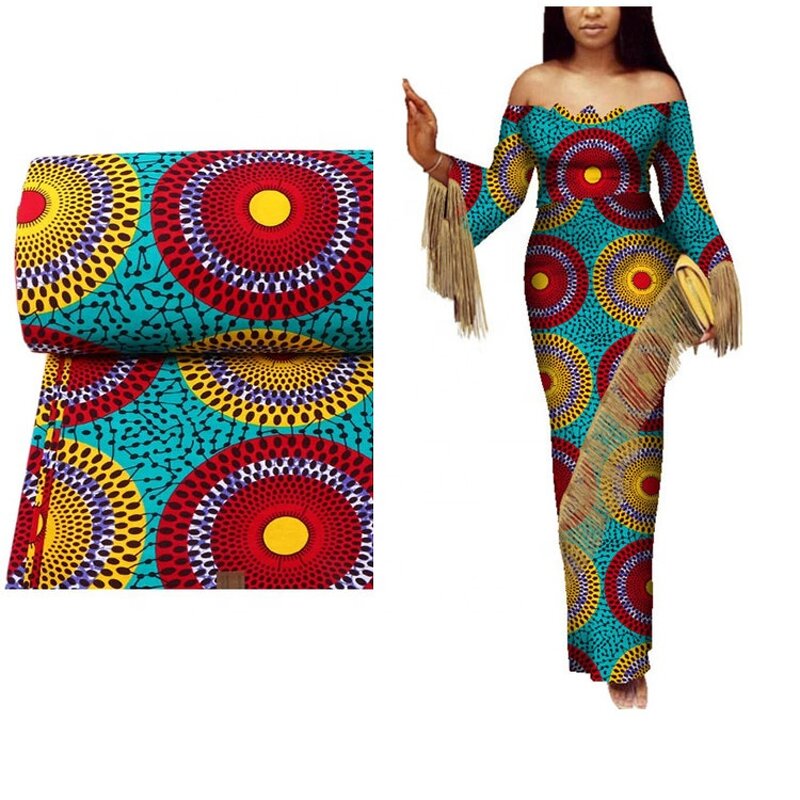 African Chiganvy Fabric Manufacturer - OEM 100% Cotton Batik Printing