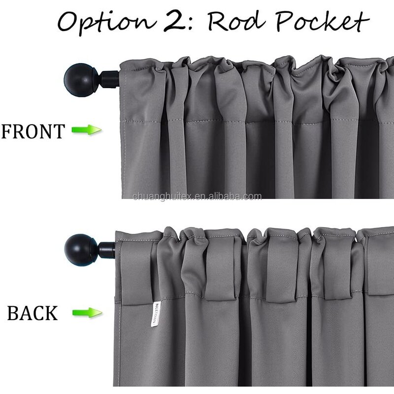 Blackout Lined Fabric Manufacturer - OEM 340gsm Polyester Curtain Fabric