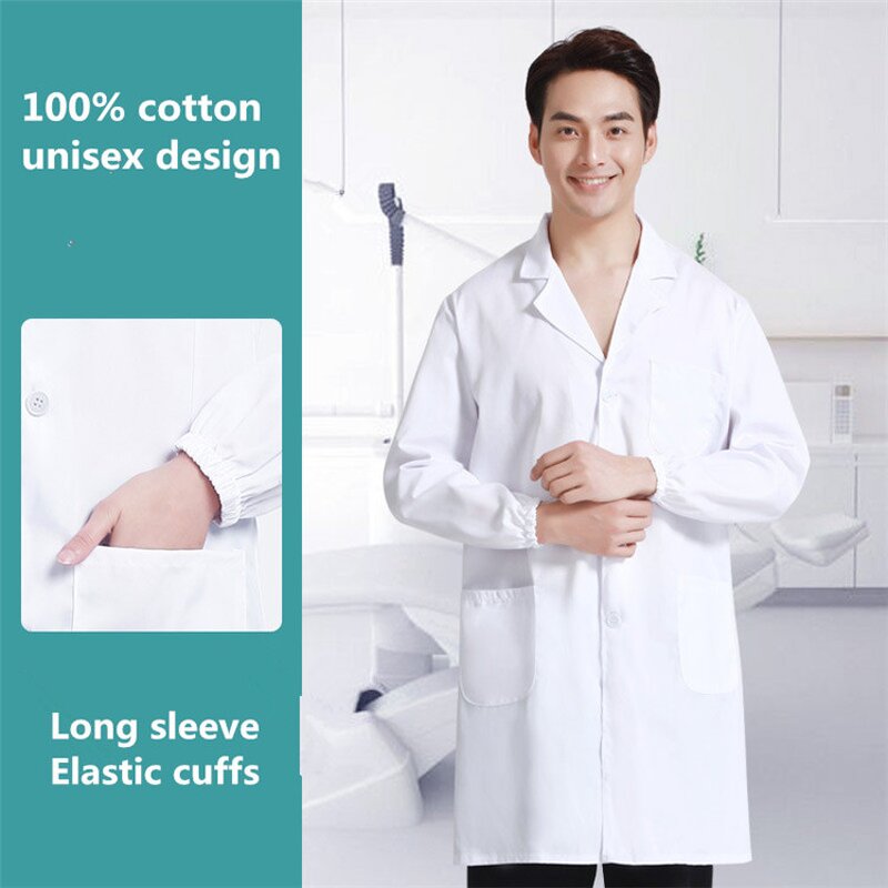 Lab Coat Manufacturer - OEM Custom Logo Long Sleeve Doctor Nurse Uniform