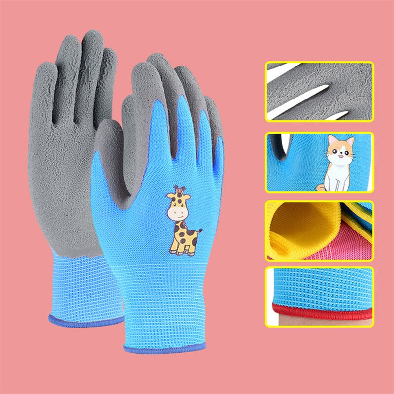 Kids Gardening Gloves Factory - OEM Latex Free Coated Yard Work Safety