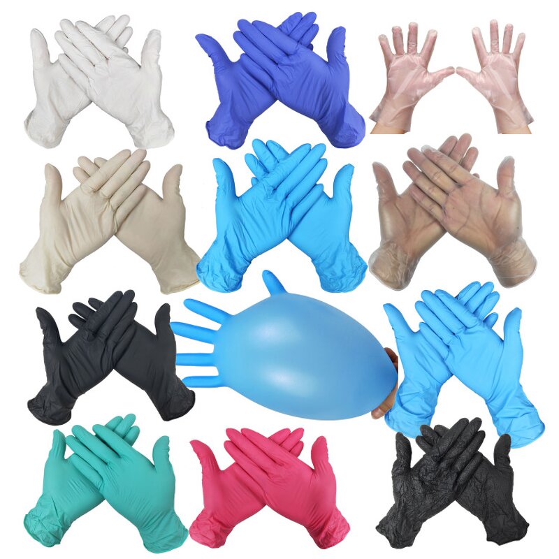 Tattoo Nitrile Gloves Factory - OEM Pink Black Blue Custom Logo Glove
