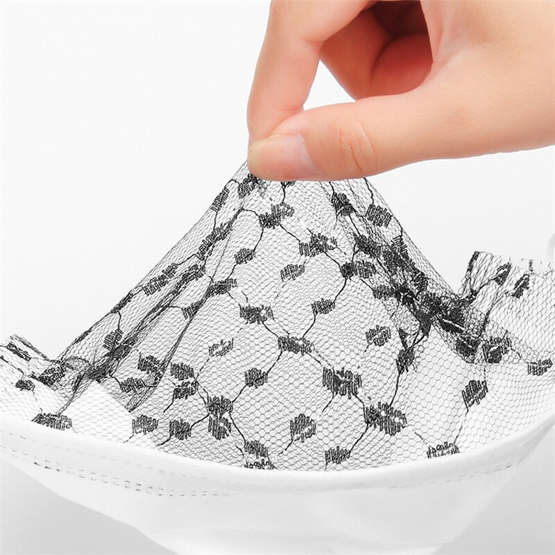 Disposable Face Mask Manufacturer - OEM Fashion Lace Pattern 3 Ply Mask