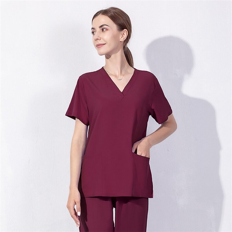 Nursing Scrubs Factory - OEM Women's V-neck Hospital Uniform Sets