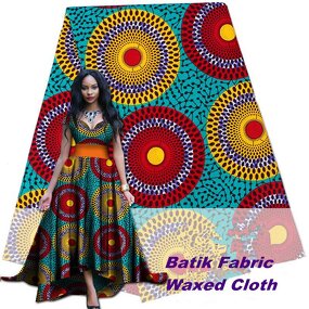Waxed Cloth Factory - OEM 100% Cotton African Chiganvy Batik Fabric