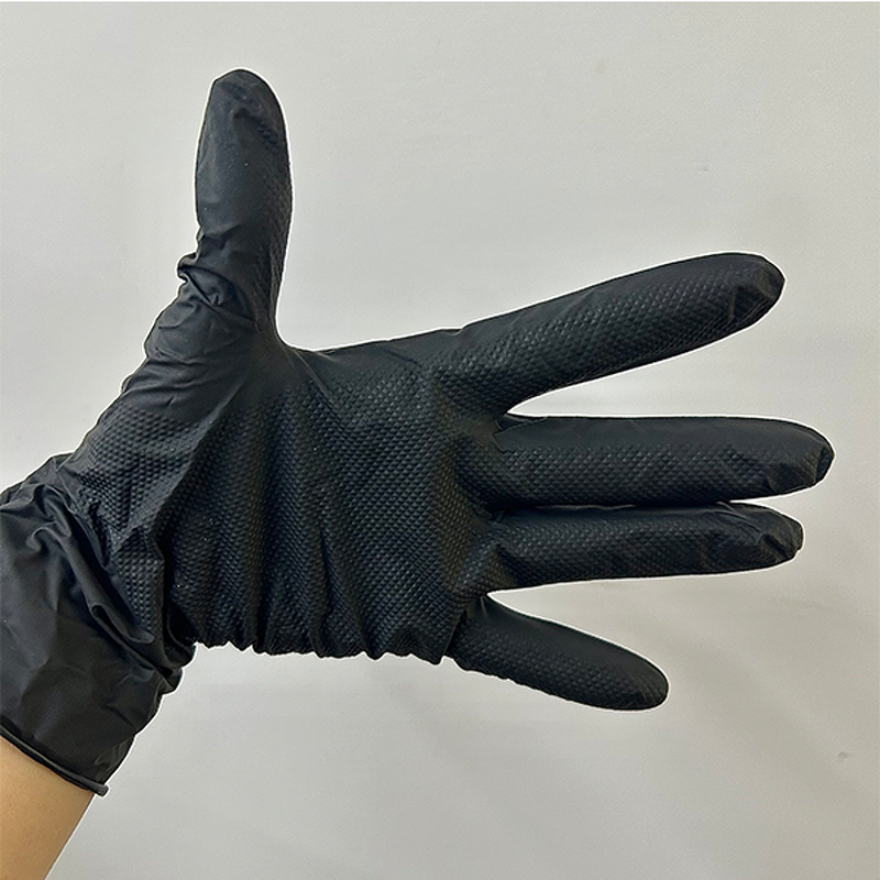 Orange Nitrile Gloves Factory - OEM 8mil Automobile Mechanic Industrial