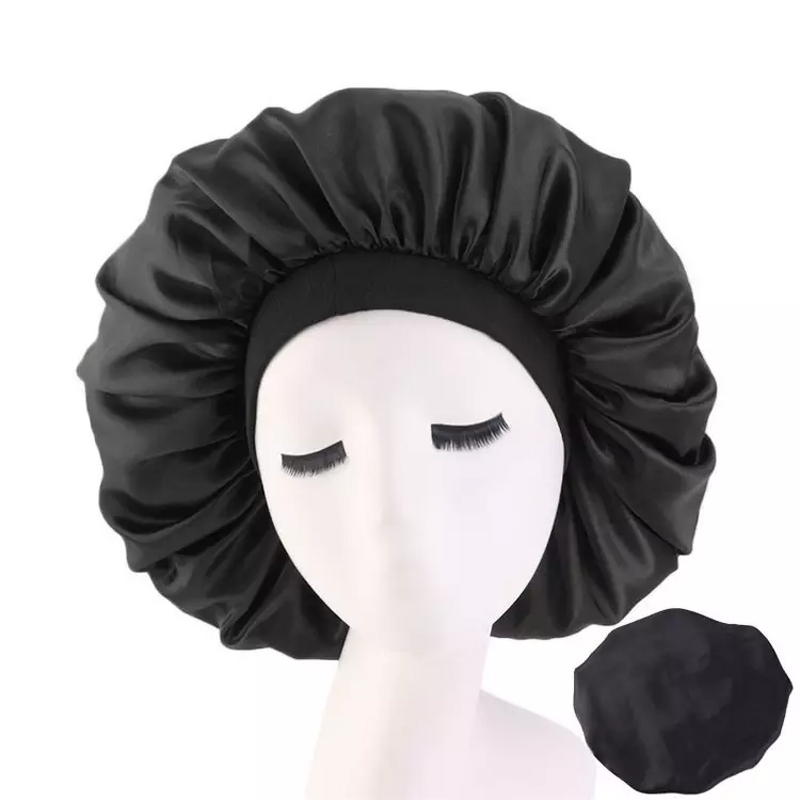 Hair Wrap Cap Manufacturer - OEM Breathable Polyester Salon Bonnet Custom