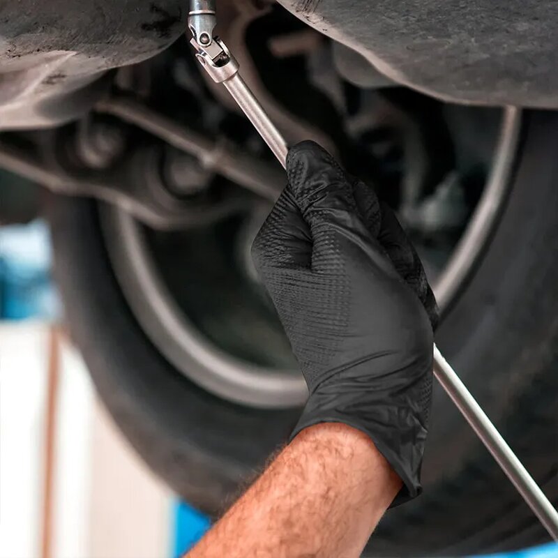 Black Nitrile Gloves Manufacturer - OEM 5mil Tattoo Salon Custom Logo