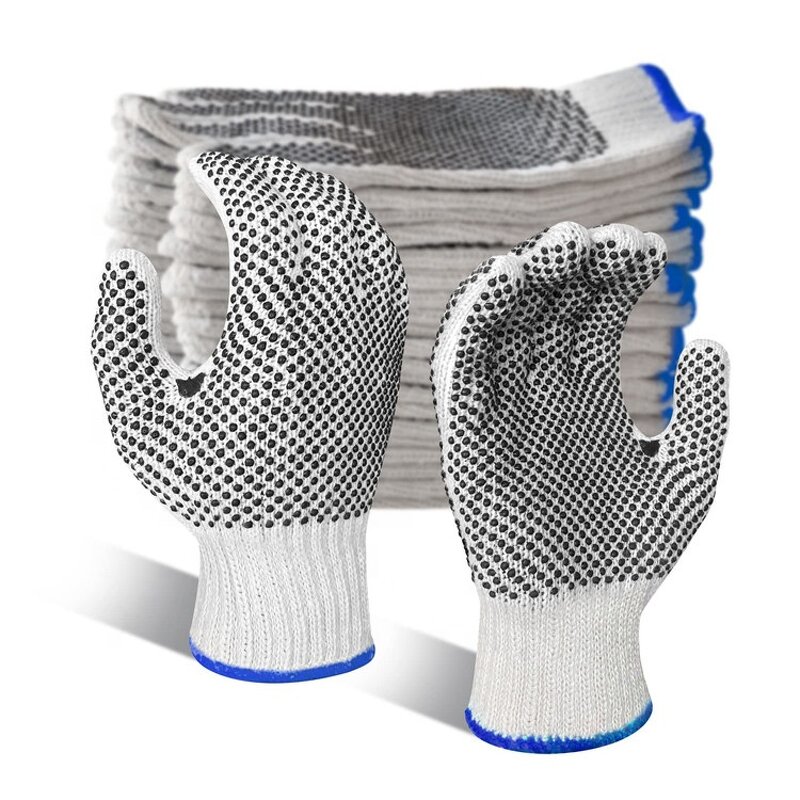 PVC Dotted Gloves Factory - OEM Double Side BBQ Industry Grip Glove