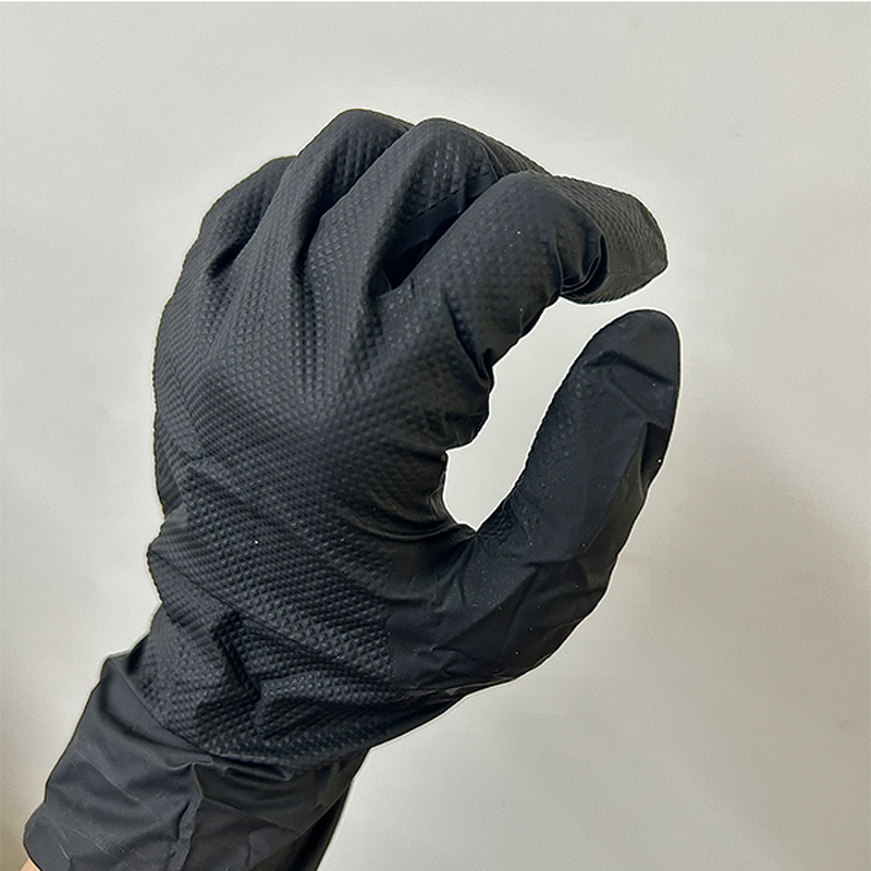 Orange Nitrile Gloves Factory - OEM 8mil Automobile Mechanic Industrial
