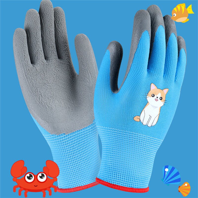 Kids Gardening Gloves Factory - OEM Latex Free Coated Yard Work Safety