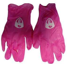 Custom Nitrile Gloves Factory - OEM Printing Logo Pattern Disposable