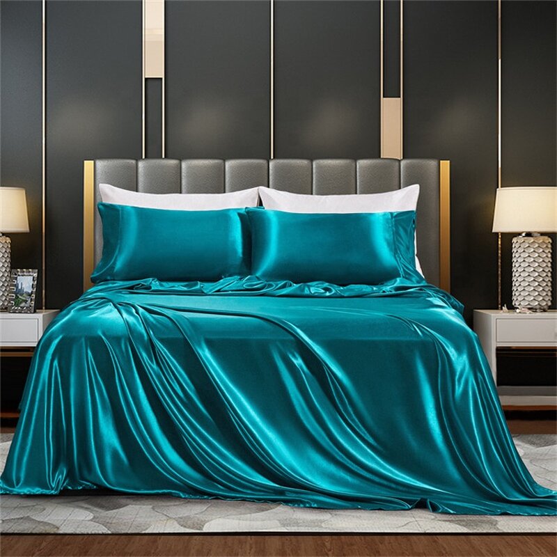 Satin Sheet Set Factory - OEM 100% Polyester Hotel Bedding Sets