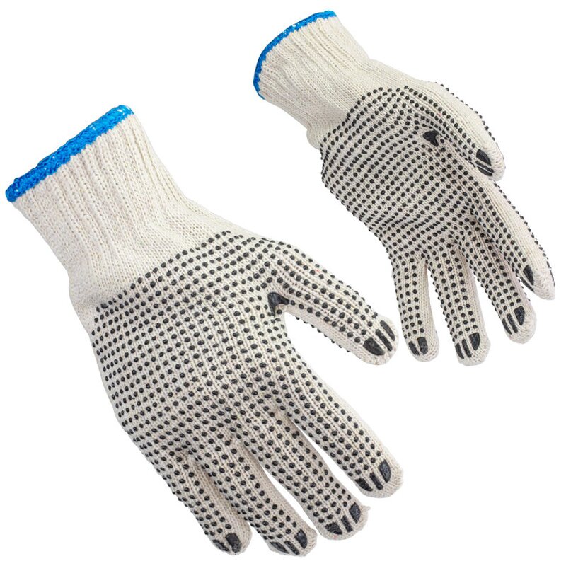 PVC Dotted Gloves Factory - OEM Double Side BBQ Industry Grip Glove
