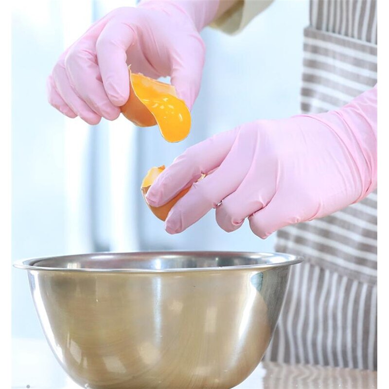 Nitrile Gloves Factory - OEM 3mil Light Pink Powder Free Tattoo Glove