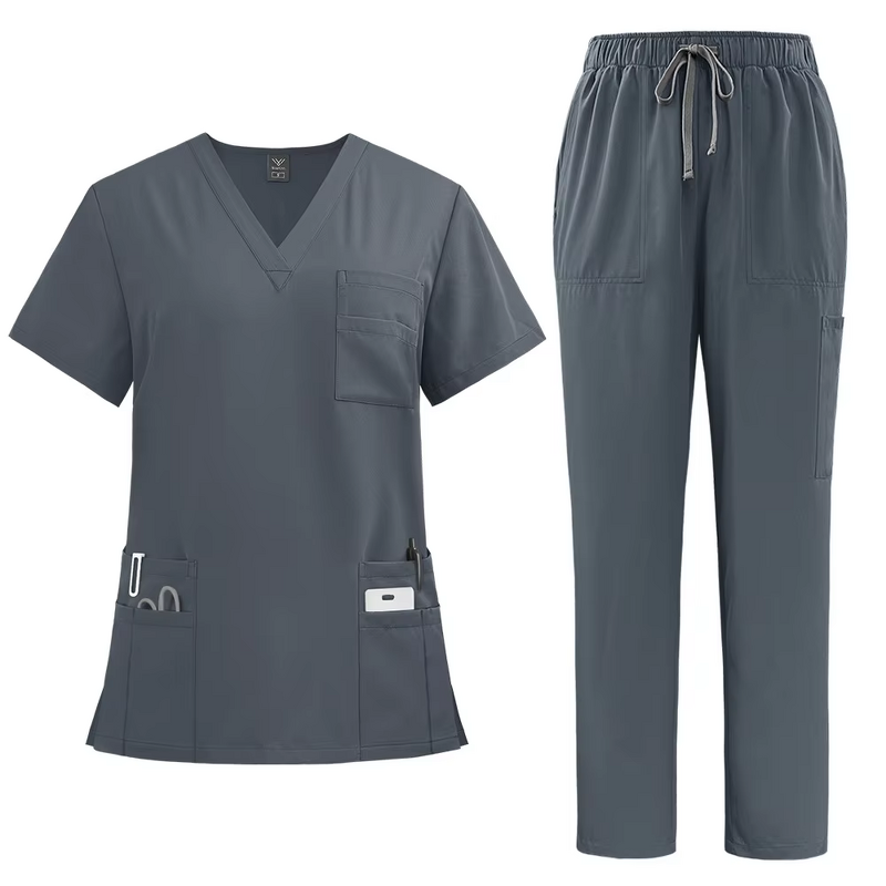 Medical Scrubs Manufacturer - OEM Short Spandex Jogger Hospital Uniform
