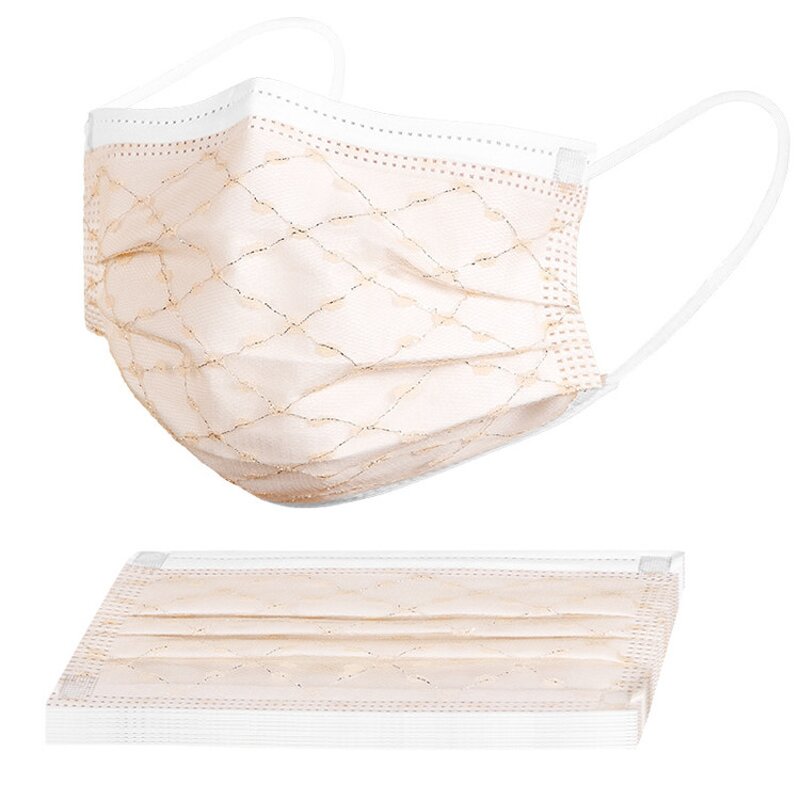 Disposable Face Mask Manufacturer - OEM Fashion Lace Pattern 3 Ply Mask