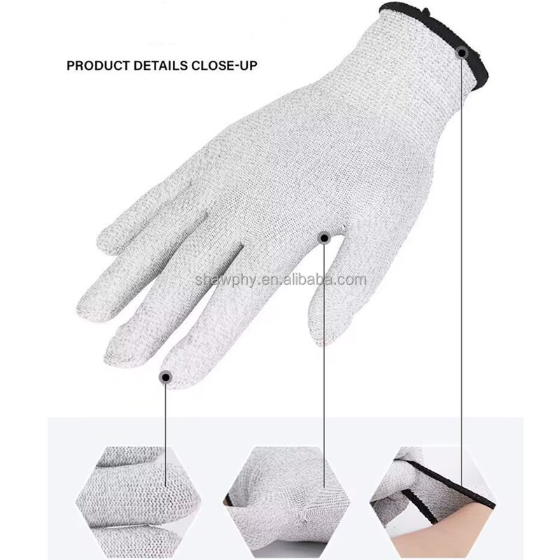Conductive Gloves Factory - OEM Silver Fiber Antistatic Performance