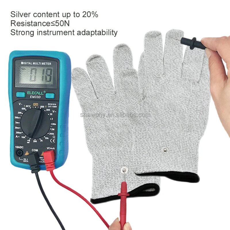 Gaming Gloves Factory - OEM Breathable Silver Fiber Electrode Gloves