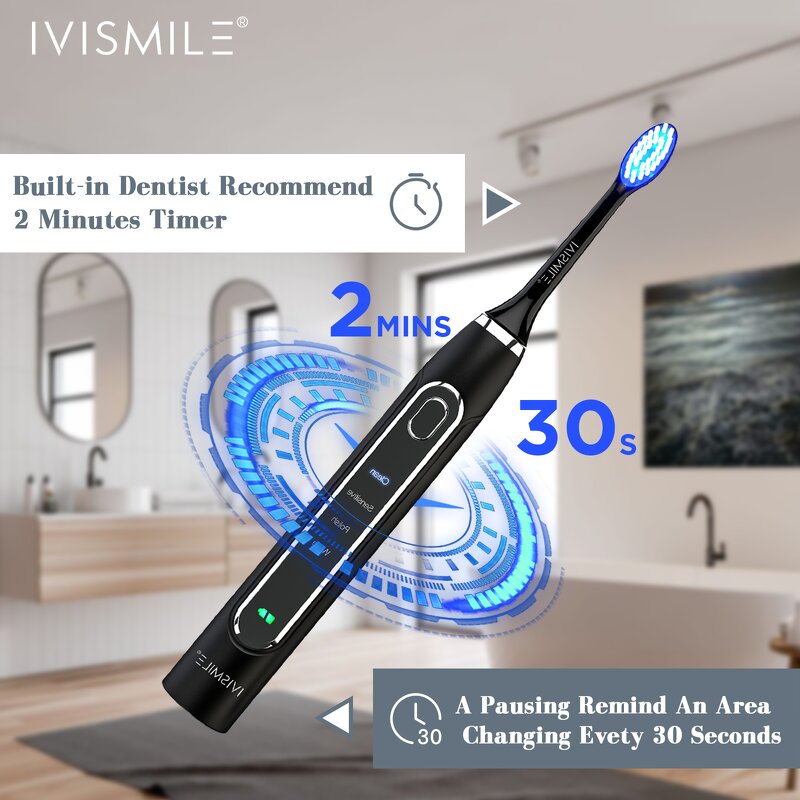 Electric Toothbrush Factory - OEM Custom IPX7 Smart Blue Light