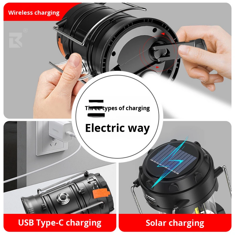 Solar LED Flashlight Factory - USB Hand Crank Emergency Lantern