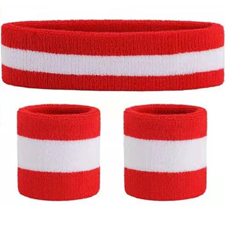 Cotton Sweatband Set Factory - Rainbow Headband Wristbands Wholesale