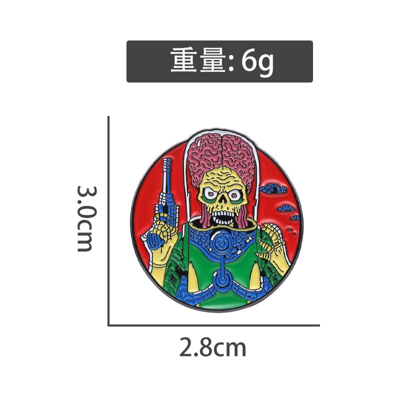 Sci-Fi Enamel Pin Factory - Custom Alien Movie Brooch Manufacturer