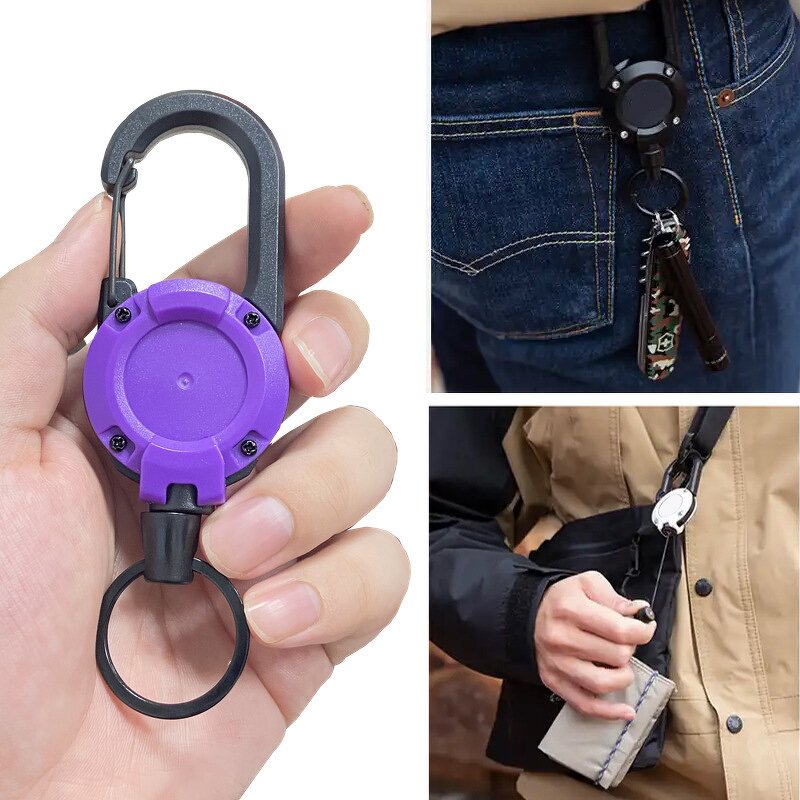Retractable Keychain Factory - Heavy Duty Key Reel with Belt Clip